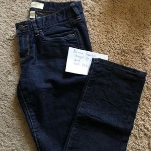 Banana Republic Dark Navy Straight Leg 4P Jeans